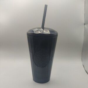 Starbucks 16 oz Black Pearl Iridescent Marbled Grande Dome Cold Cup Tumbler